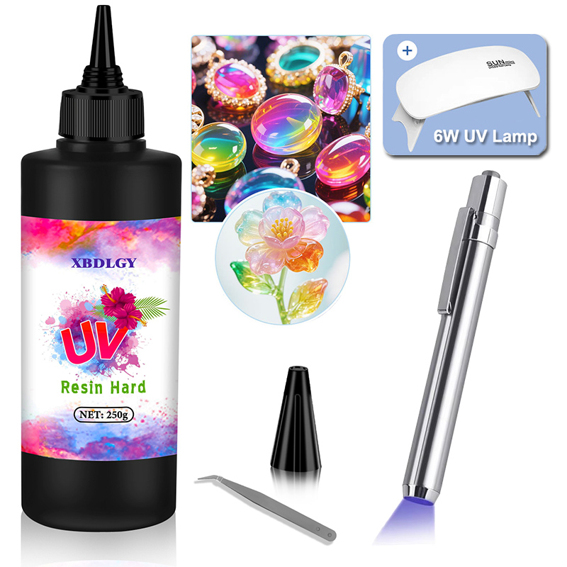 Resin Art Uv - 200g/250g/500g UV Resin Hard Glue for