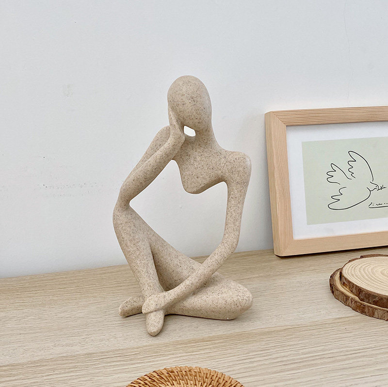 Resin Art Instagram - Instagram-style niche abstract figure thinker art