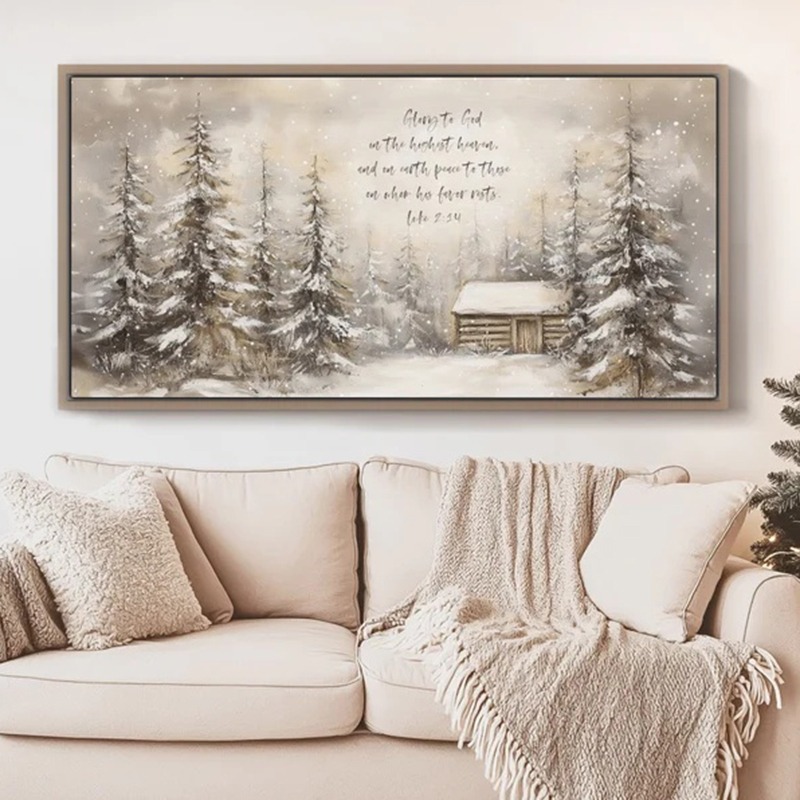 Resin Art Quote - Christmas Bible Verse Wall Art Prints,