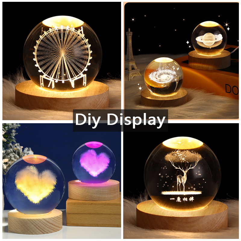 Resin Art Display Round Wood C - Resin Art Light recension och pris