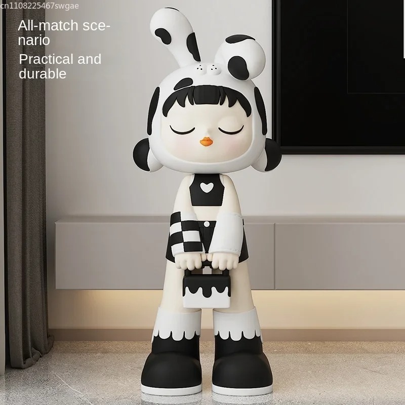Art Cartoon Girl Statue Indoor - Resin Art Home Decor recension och pris