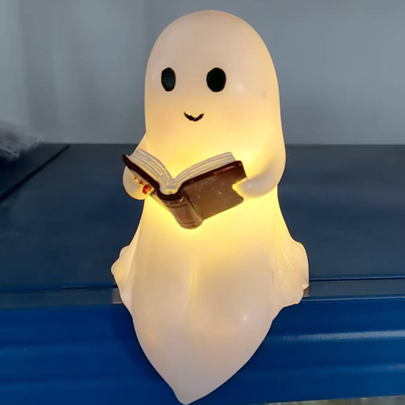 New Cute Ghost Reading Book La - Resin Art Book recension och pris