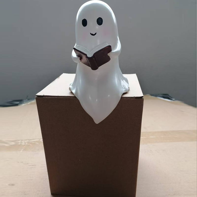 New Cute Ghost Reading Book La - Resin Art Book recension och pris