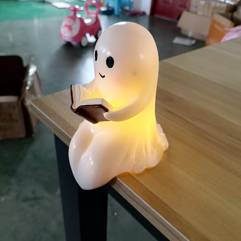 New Cute Ghost Reading Book La - Resin Art Book recension och pris