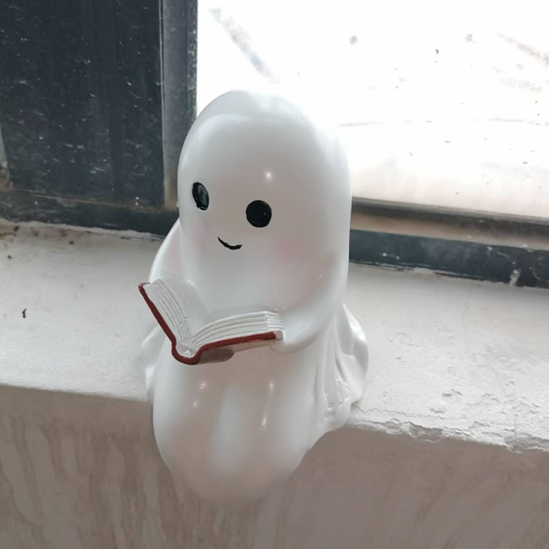 New Cute Ghost Reading Book La - Resin Art Book recension och pris