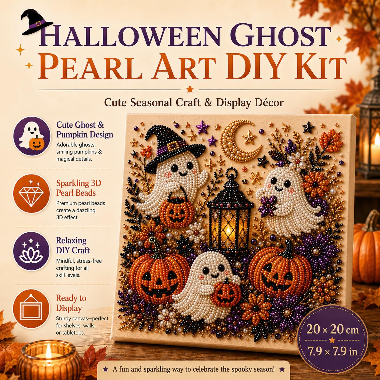 @Halloween Ghost Pearl Art Kit - Resin Art Kit For Beginners recension och pris