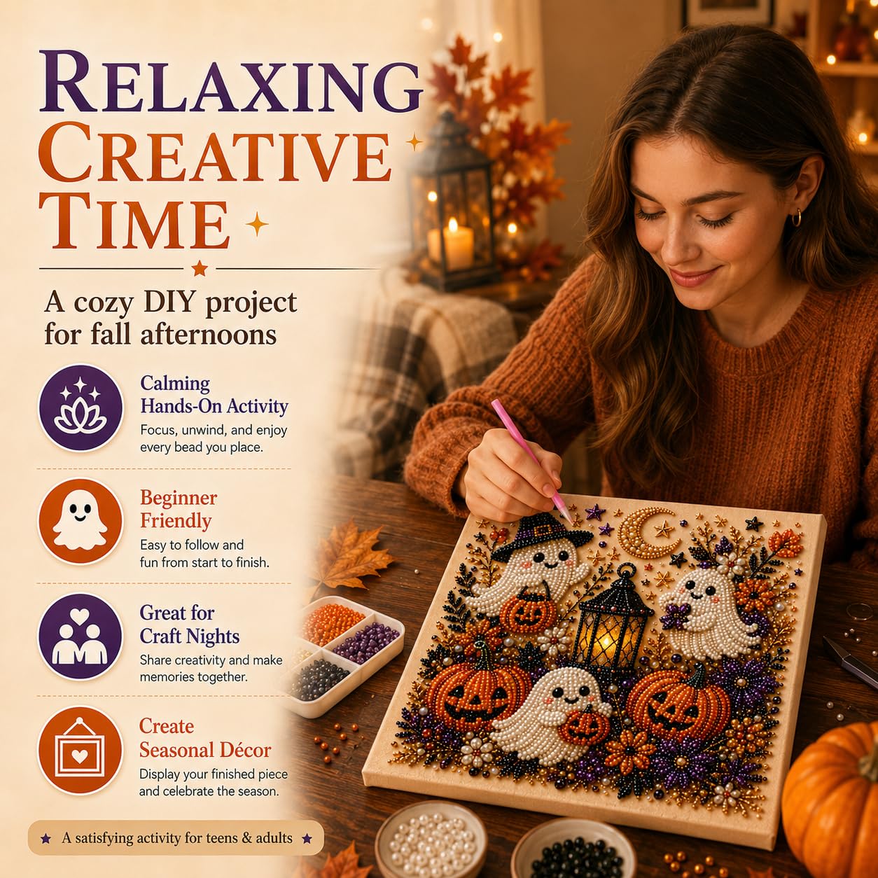 @Halloween Ghost Pearl Art Kit - Resin Art Kit For Beginners recension och pris
