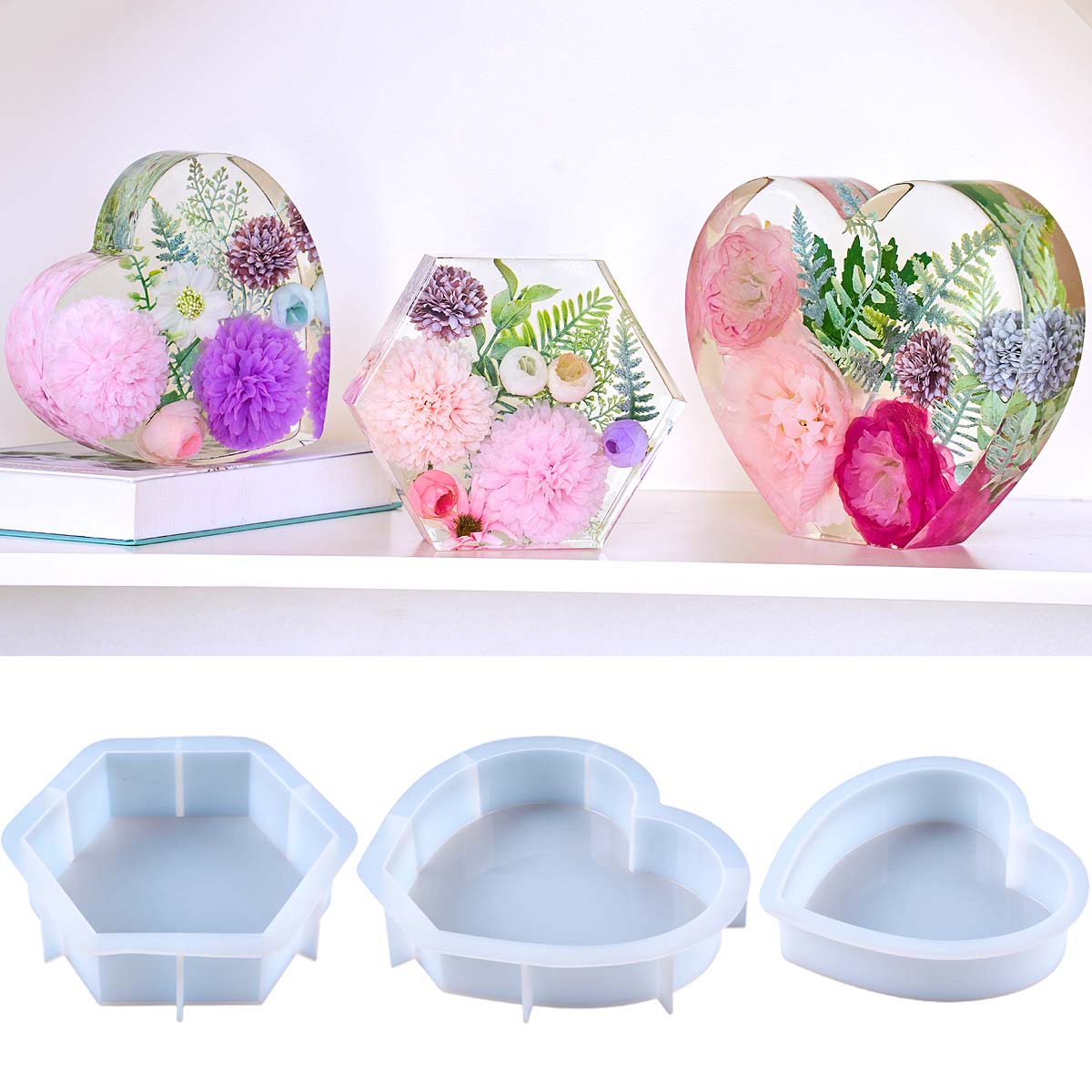 Large Love Silicone Mold DIY H - Resin Art Kit With Molds recension och pris