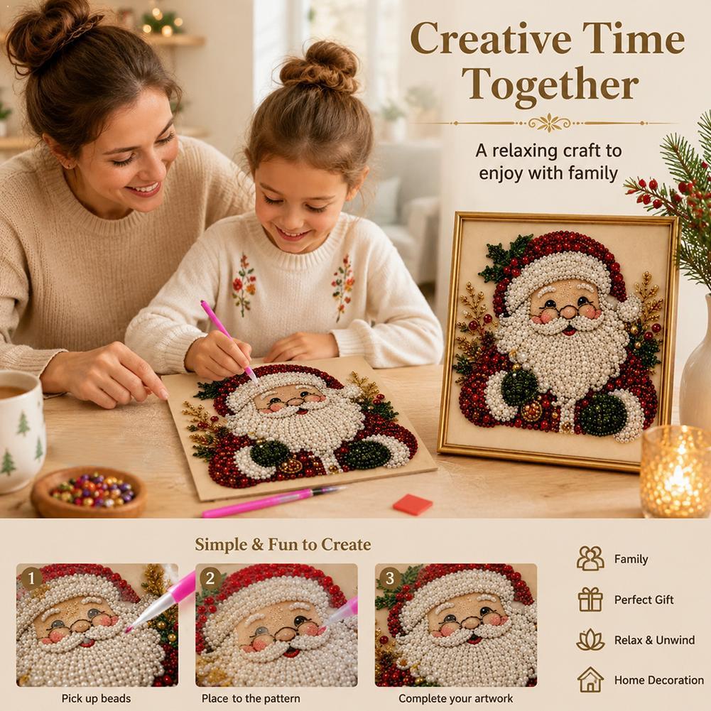 Christmas Santa Claus Pearl Ar - Resin Art Kits recension och pris