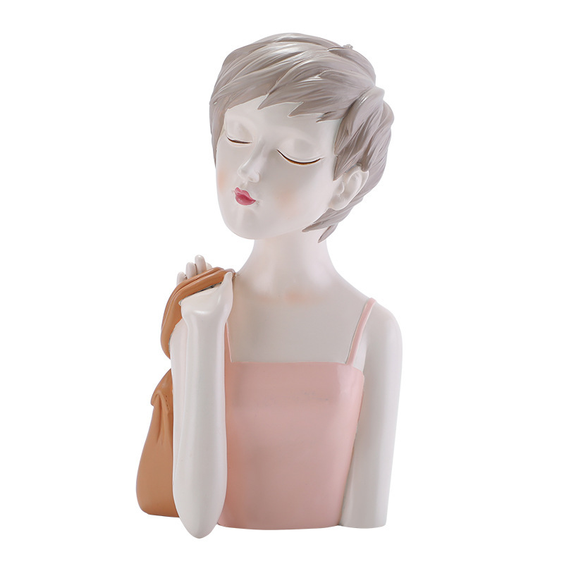 Instagram Style Girl Sculpture - Resin Art Instagram recension och pris