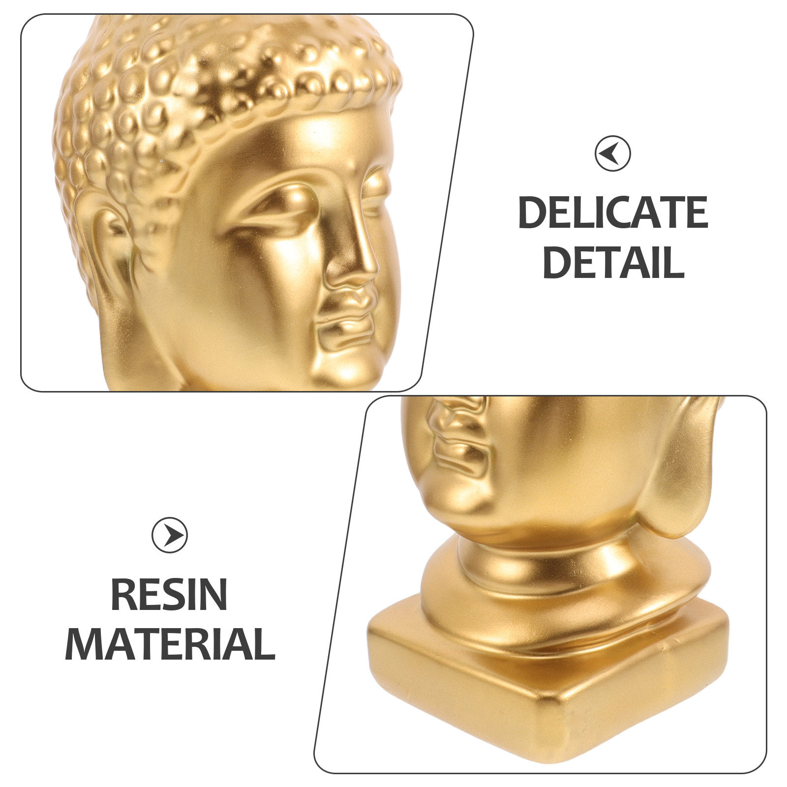 Resin Buddha Head Art Statue E - Resin Art Home Decor recension och pris