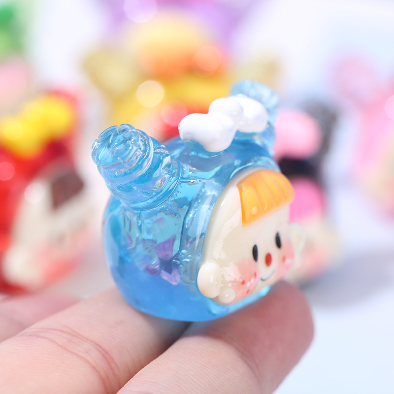 4Pcs Transparent Doll Head Res - Resin Art Earrings Material recension och pris