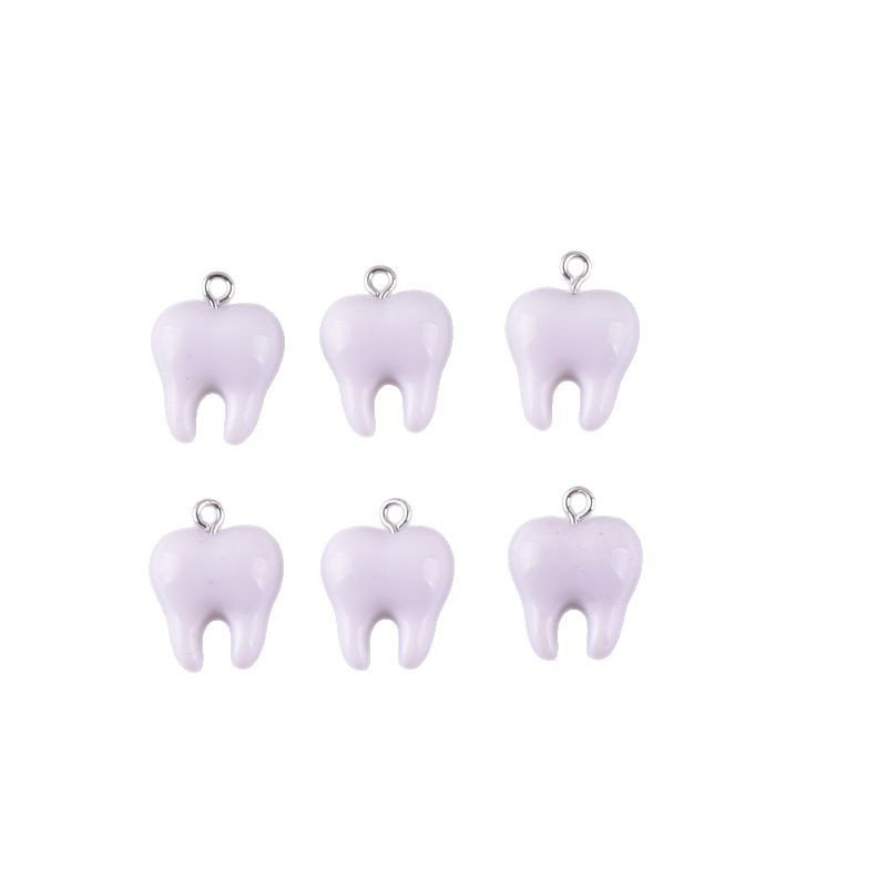 10pcs Cute White Teeth Resin P - Resin Art Supplies Near Me recension och pris