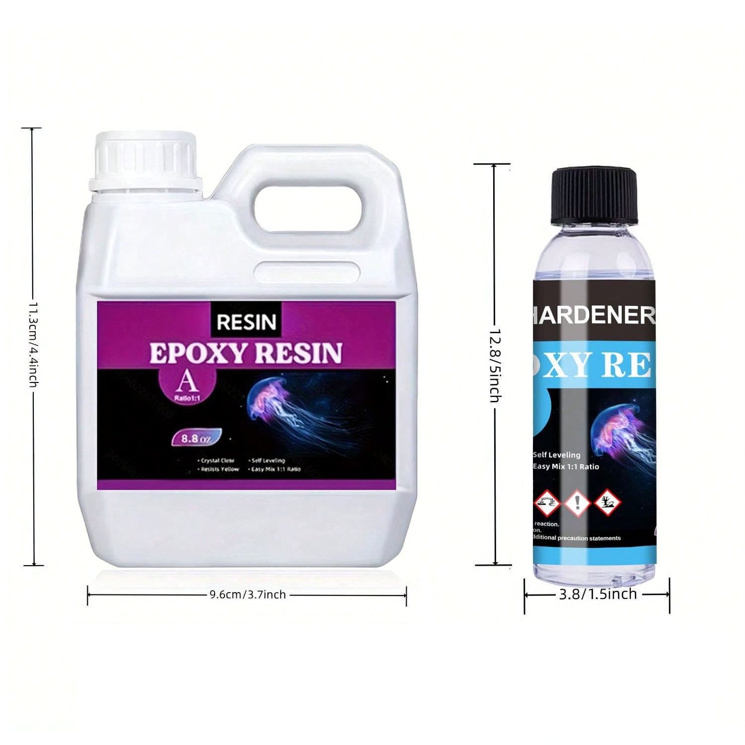 125ml/250ml Crystal Clear Cast - Resin Art Kit With Molds recension och pris