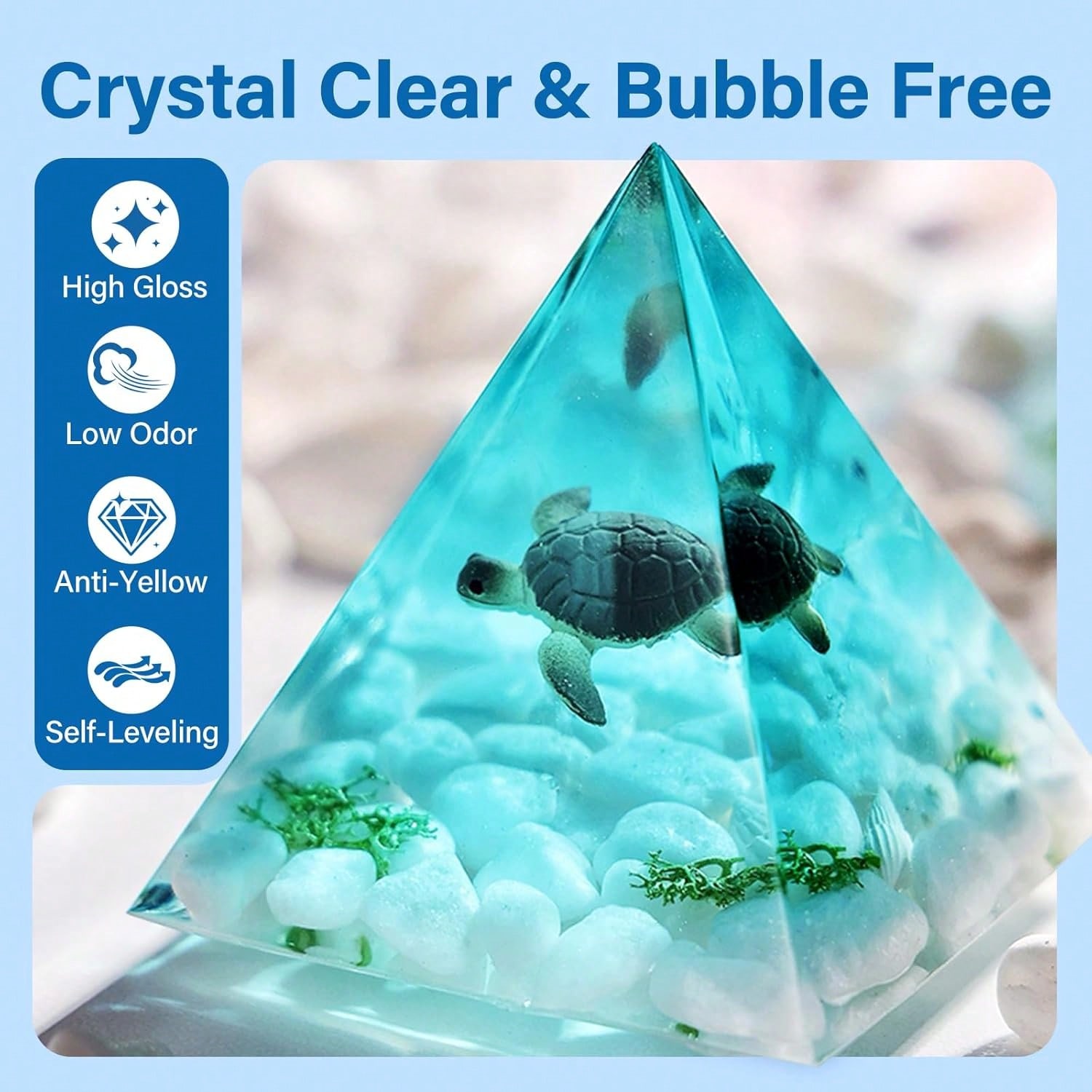 125ml/250ml Crystal Clear Cast - Resin Art Kit With Molds recension och pris
