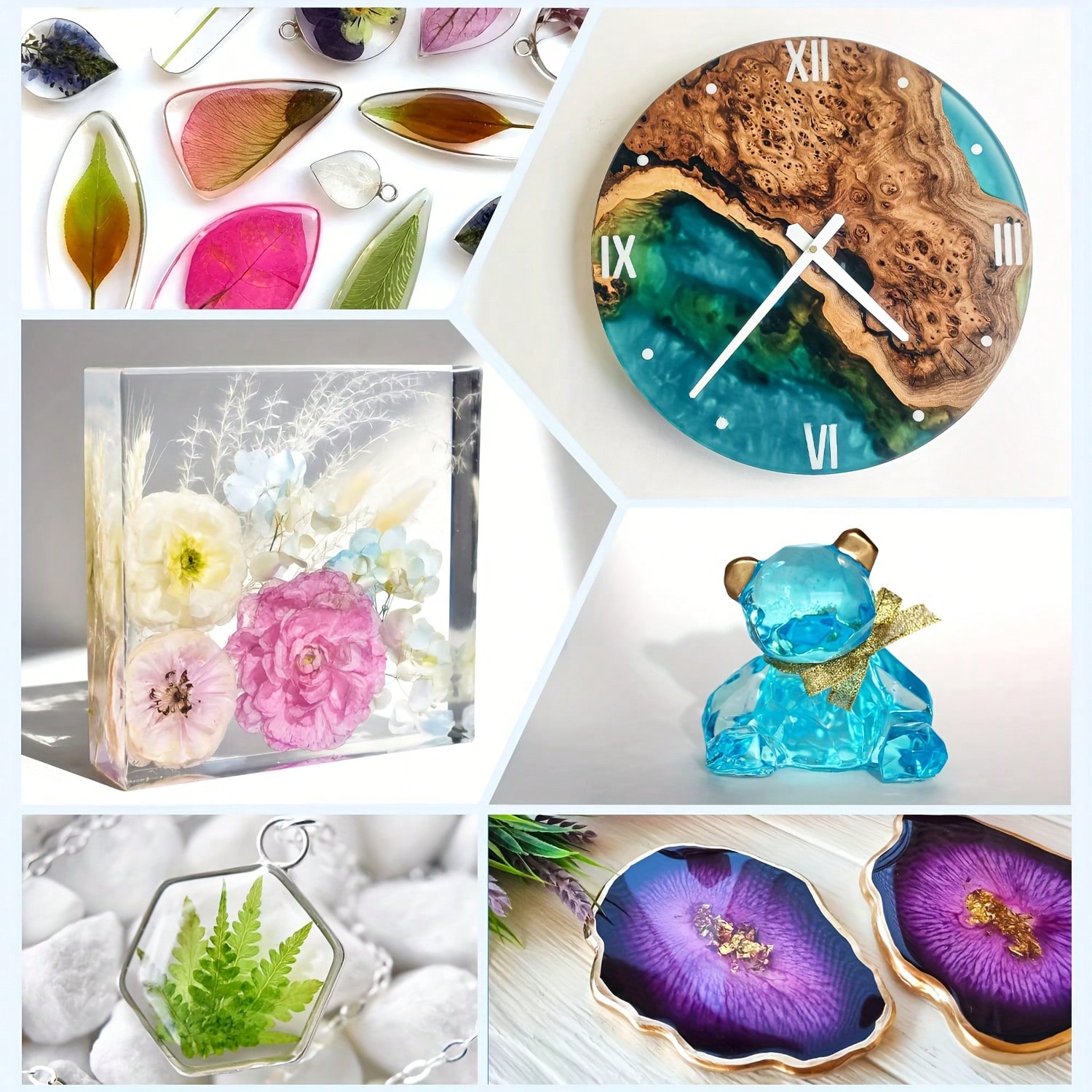 125ml/250ml Crystal Clear Cast - Resin Art Kit With Molds recension och pris