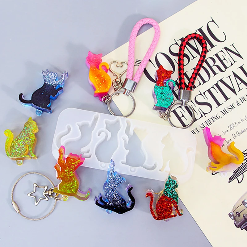 DIY Cat Shape Keychain Pendant - Resin Art Kit For Beginners recension och pris