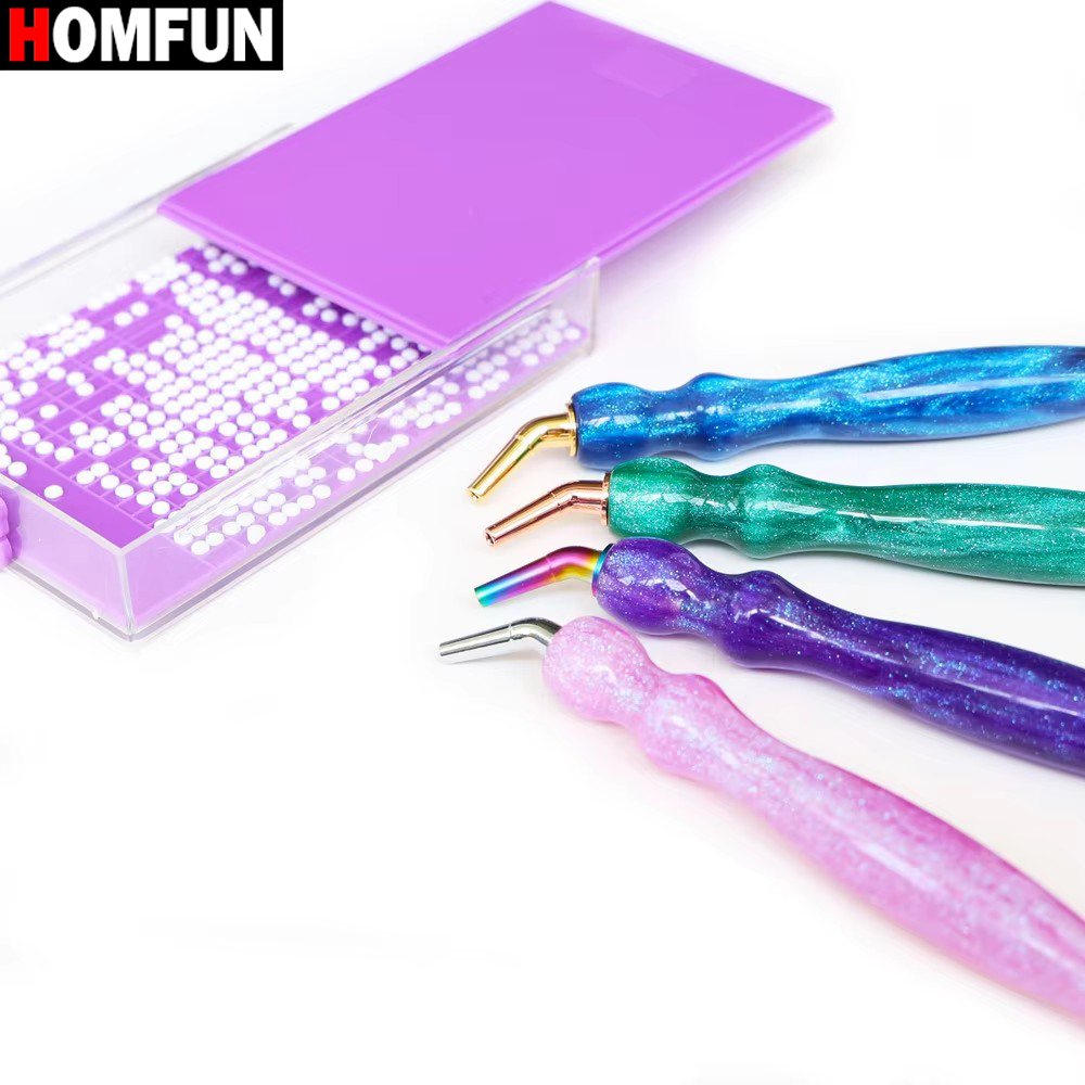 HOMFUN 5D Diamond Painting Pen - Resin Art Tool Kit recension och pris