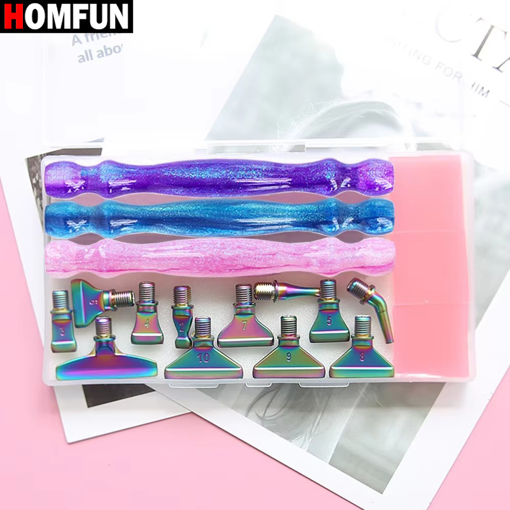 HOMFUN 5D Diamond Painting Pen - Resin Art Tool Kit recension och pris