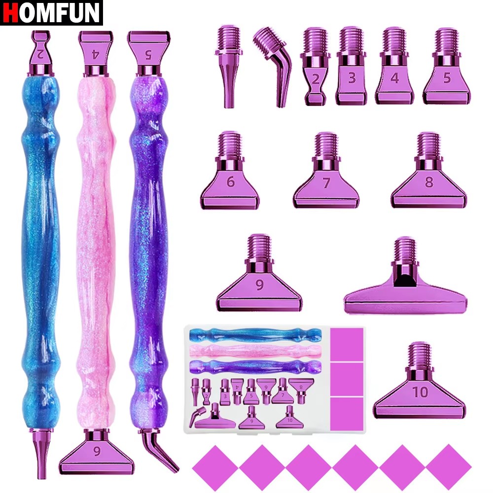 HOMFUN 5D Diamond Painting Pen - Resin Art Tool Kit recension och pris