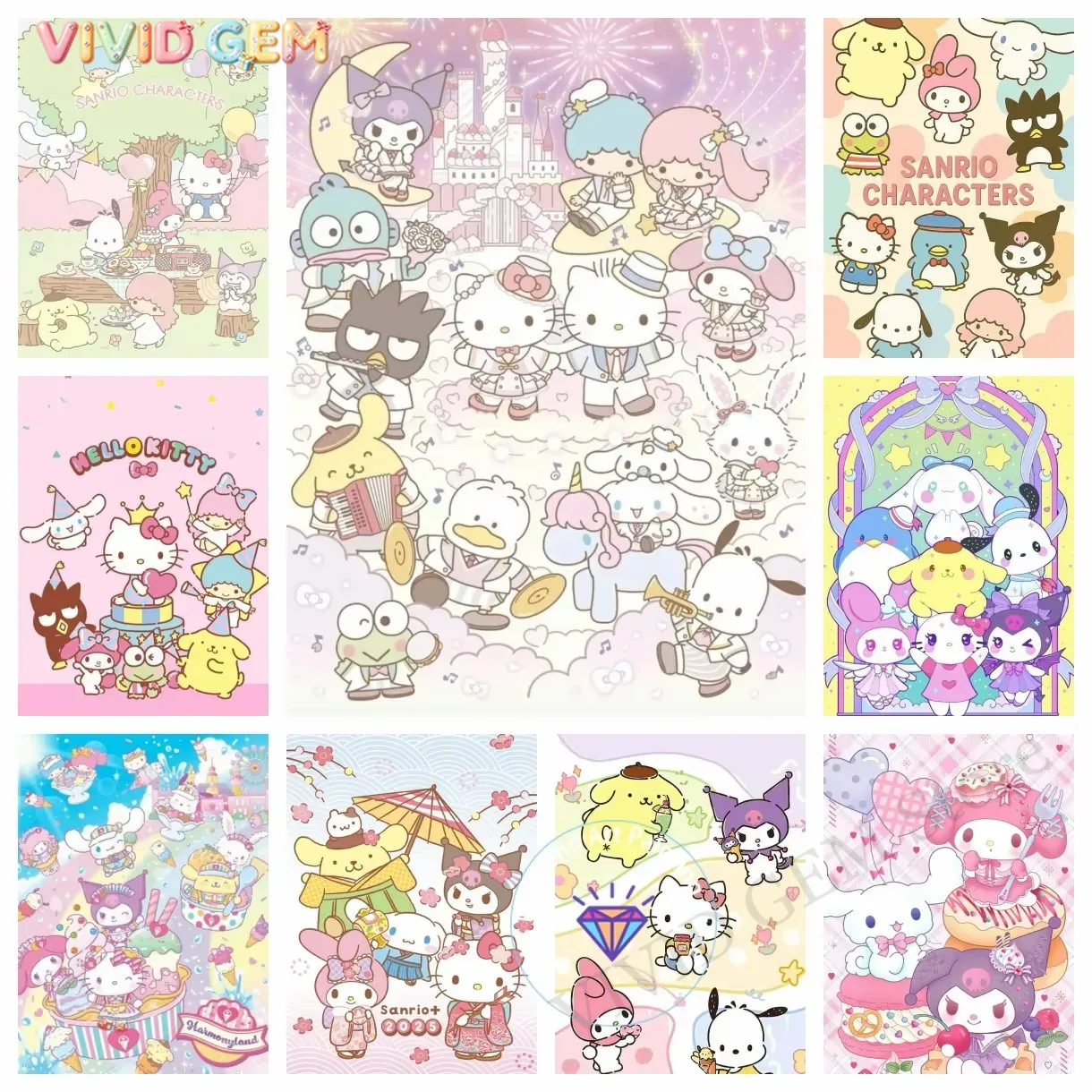 Diamond Painting Sanrio Family - Resin Art Home Decor recension och pris