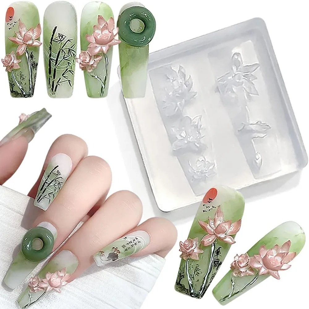 3D thorns Nail Design Silicone - Resin Art Template recension och pris