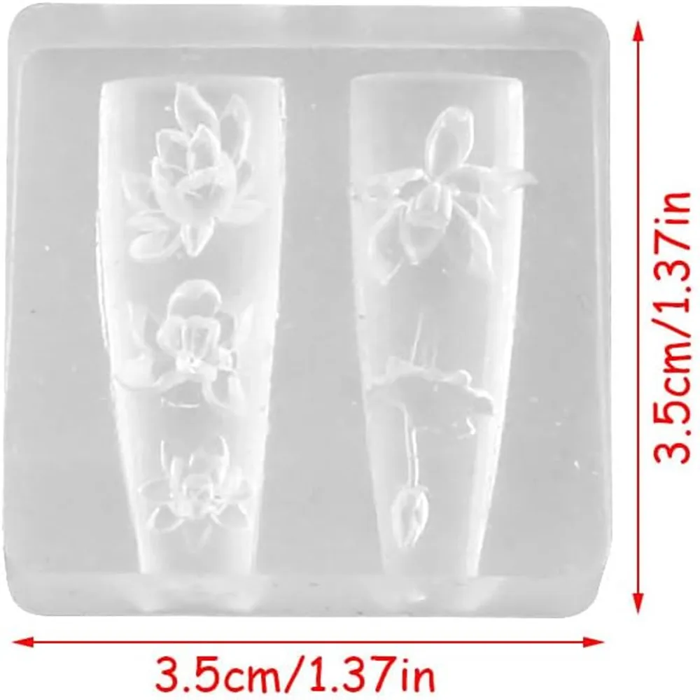 3D thorns Nail Design Silicone - Resin Art Template recension och pris