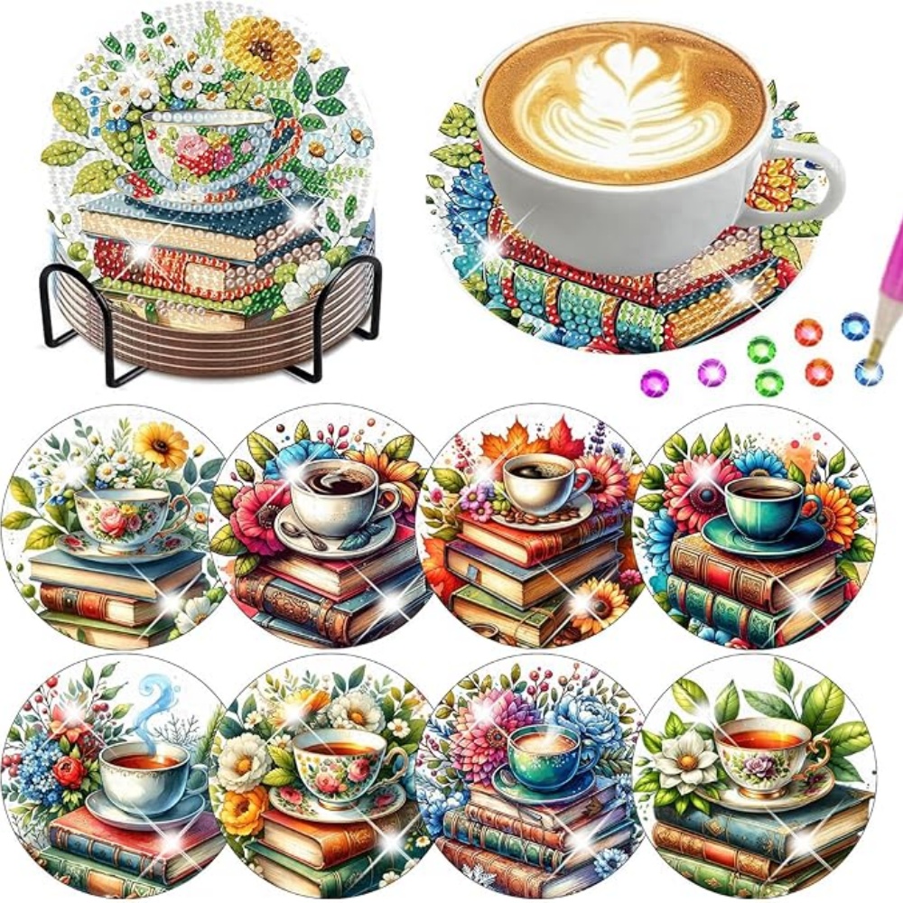 8PCS/DIY Diamond Art Painting  - Resin Art Book recension och pris