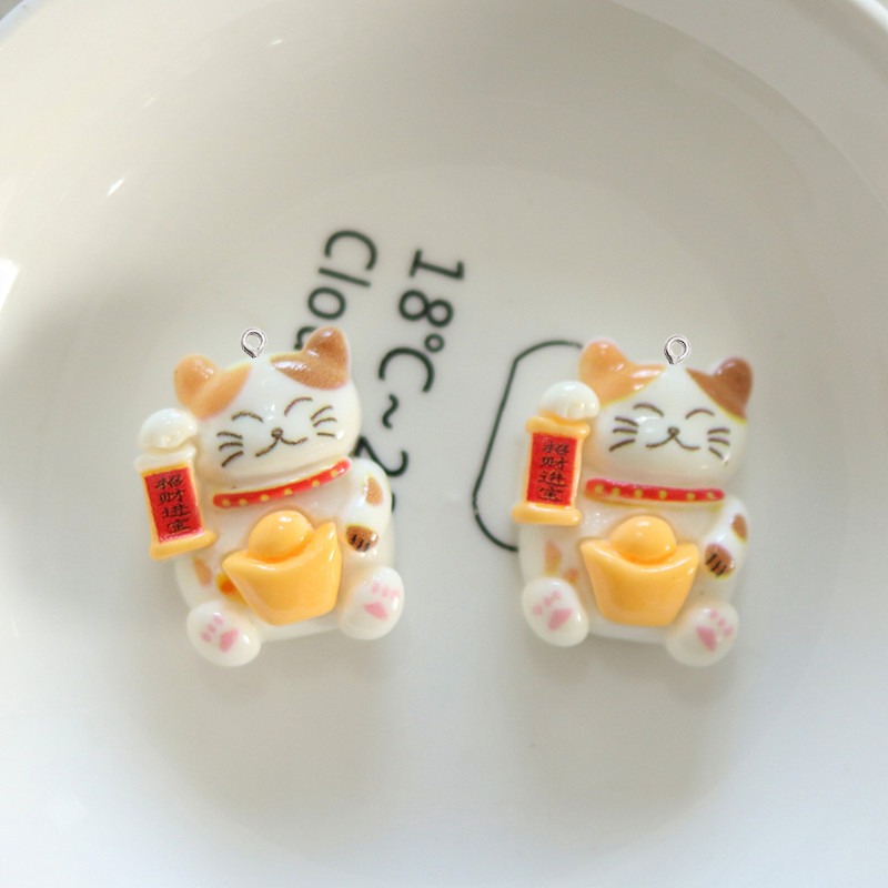 10Pcs Cute Glossy Cat Resin Sm - Resin Art Earrings Material recension och pris