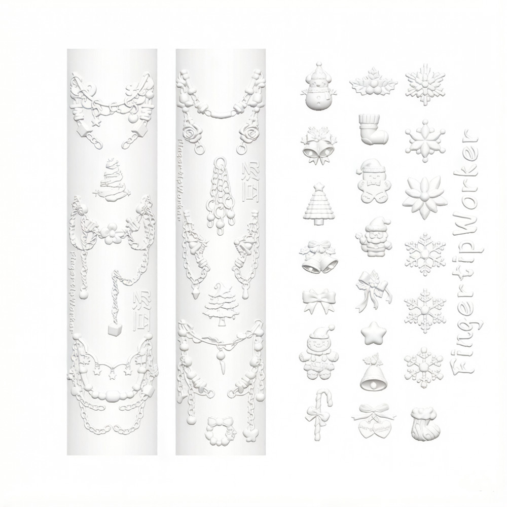 Christmas 3D Silicone Mold for - Resin Art Template recension och pris