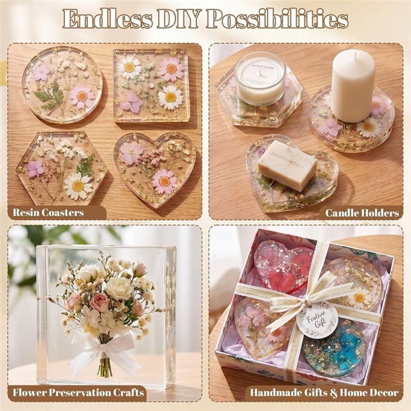[ABFI!】 Resin Molds For DIY Ep - Coaster Mold Square recension och pris