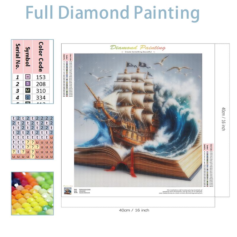 SDOYUNO Diy Diamond Mosaic Boo - Resin Art Book recension och pris