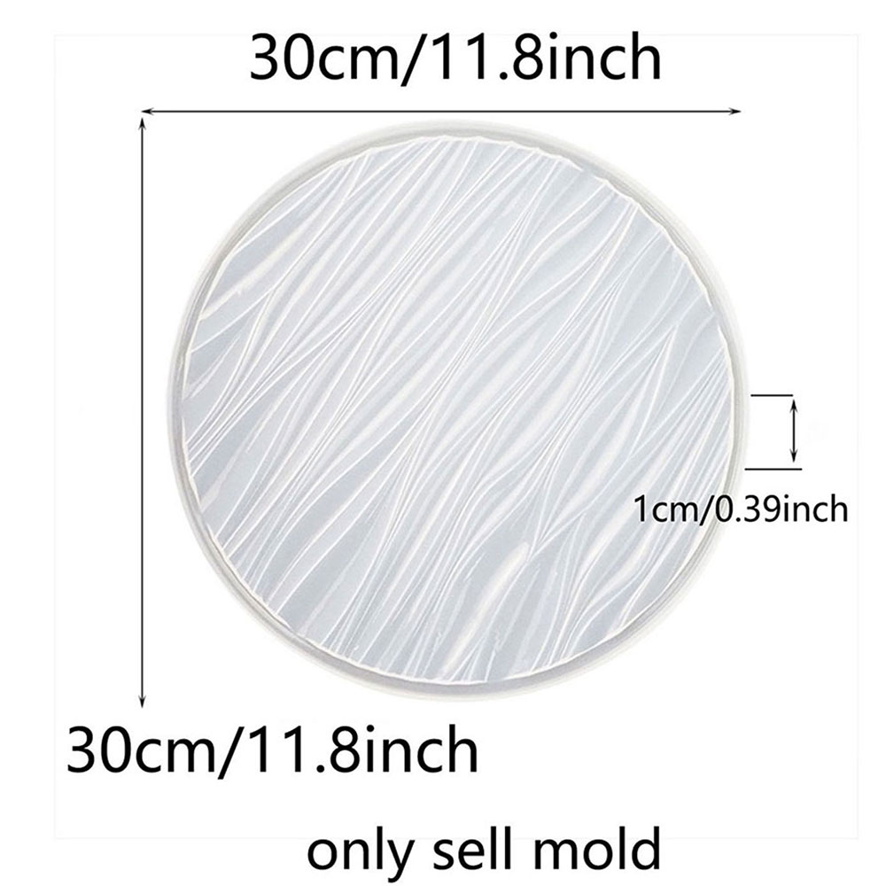 Large Round Tray Silicone Mold - Resin Art Ocean recension och pris