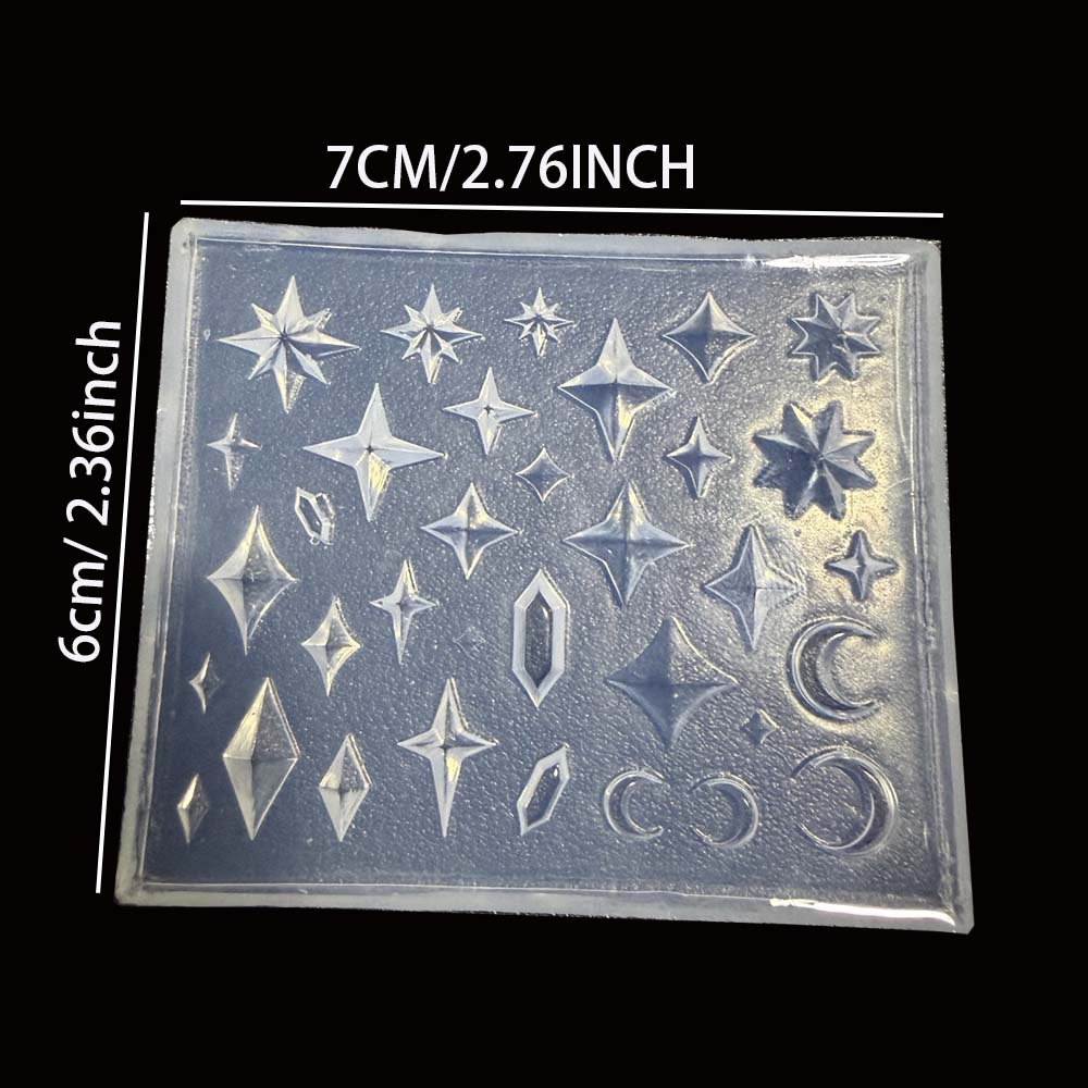 Celestial Star Moon Diamond Si - Resin Art Template recension och pris