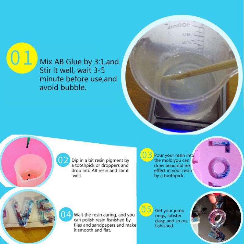 10g 0.35oz Liquid Epoxy Resin  - Resin Art Tool Kit recension och pris