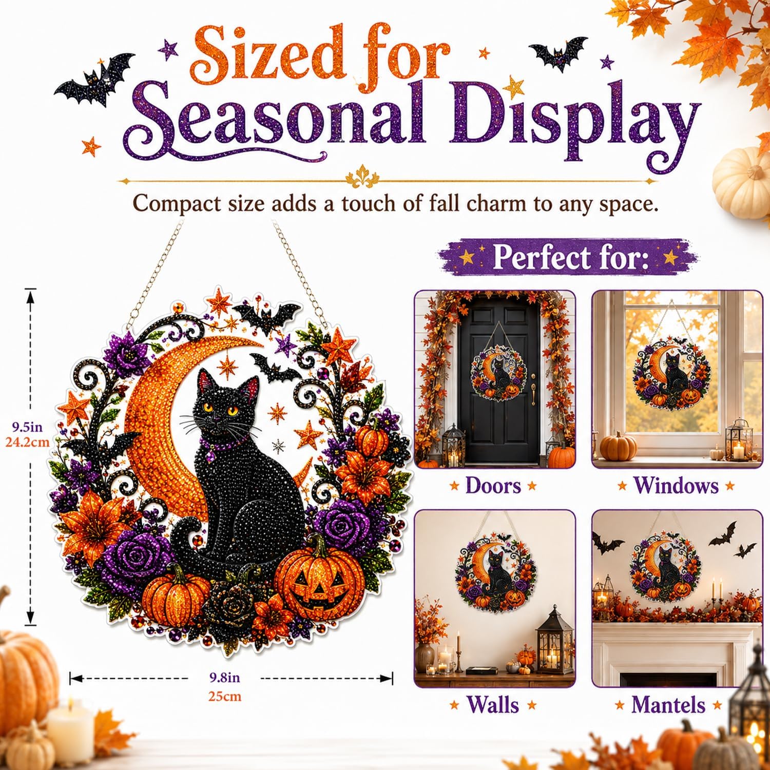 Halloween Pumpkins Diamond Art - Resin Art Flowers recension och pris