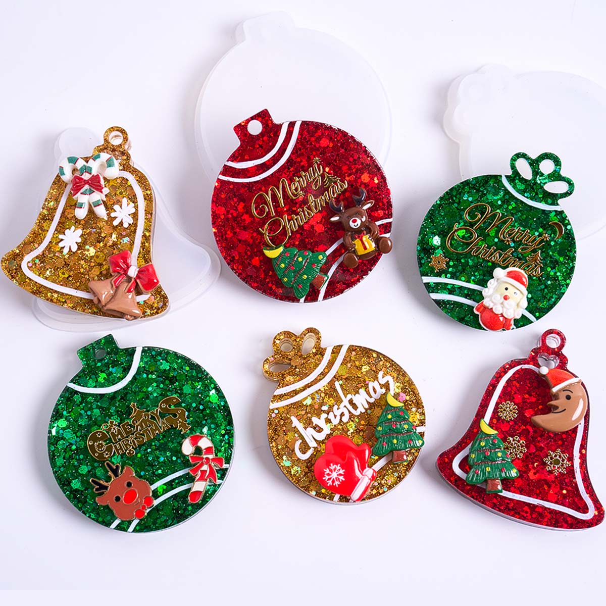 Xmas Tag Pendant Silicone Mold - Resin Art Uv recension och pris