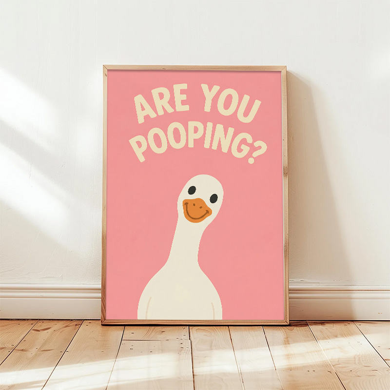 Funny Pink Duck Bathroom Diamo - Resin Art Quote recension och pris