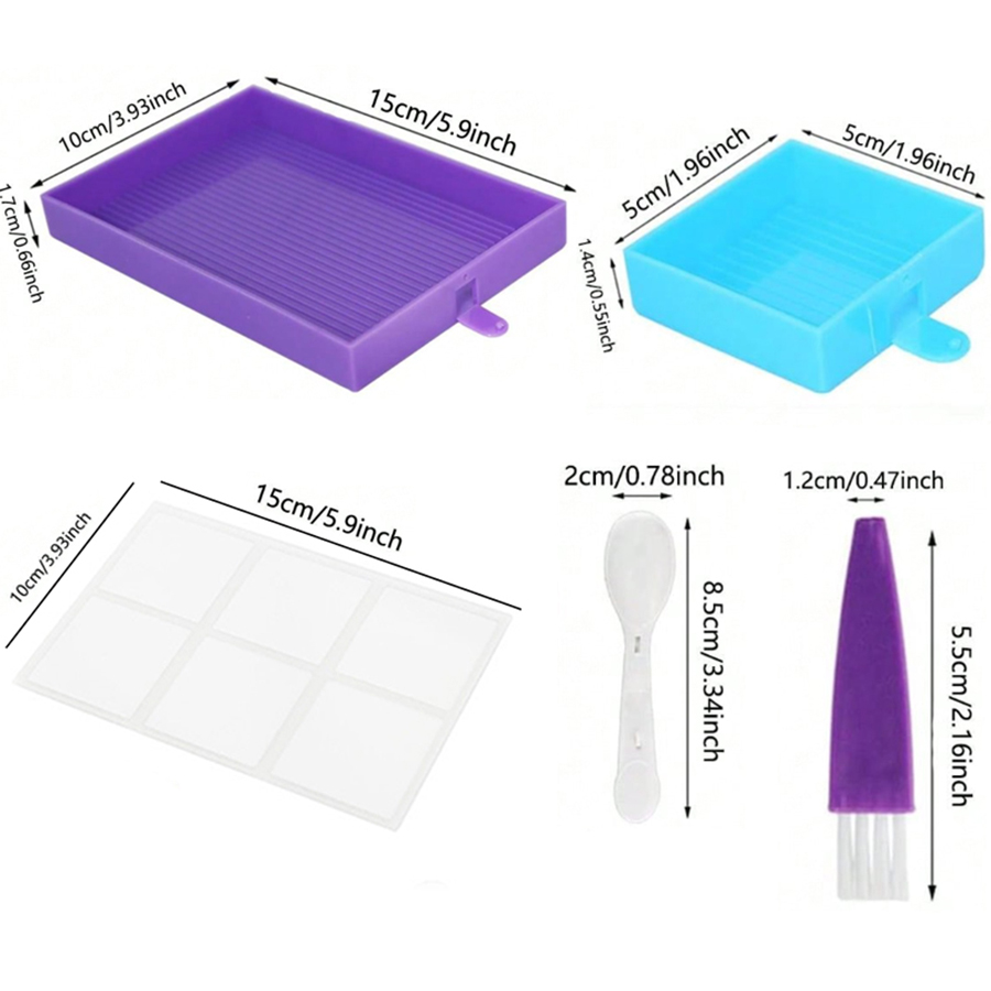 6 Grids Palette With Cover Dia - Resin Art Tool Kit recension och pris