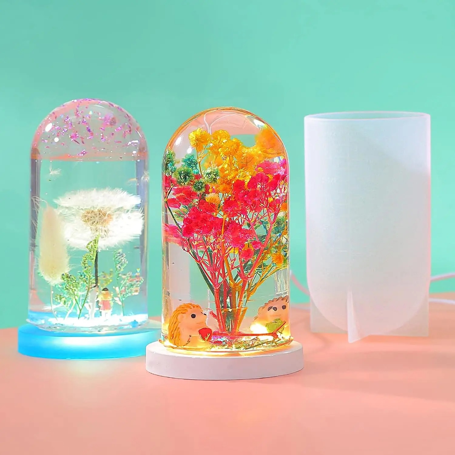 DIY Crystal Epoxy Resin Mold L - Resin Art Light recension och pris