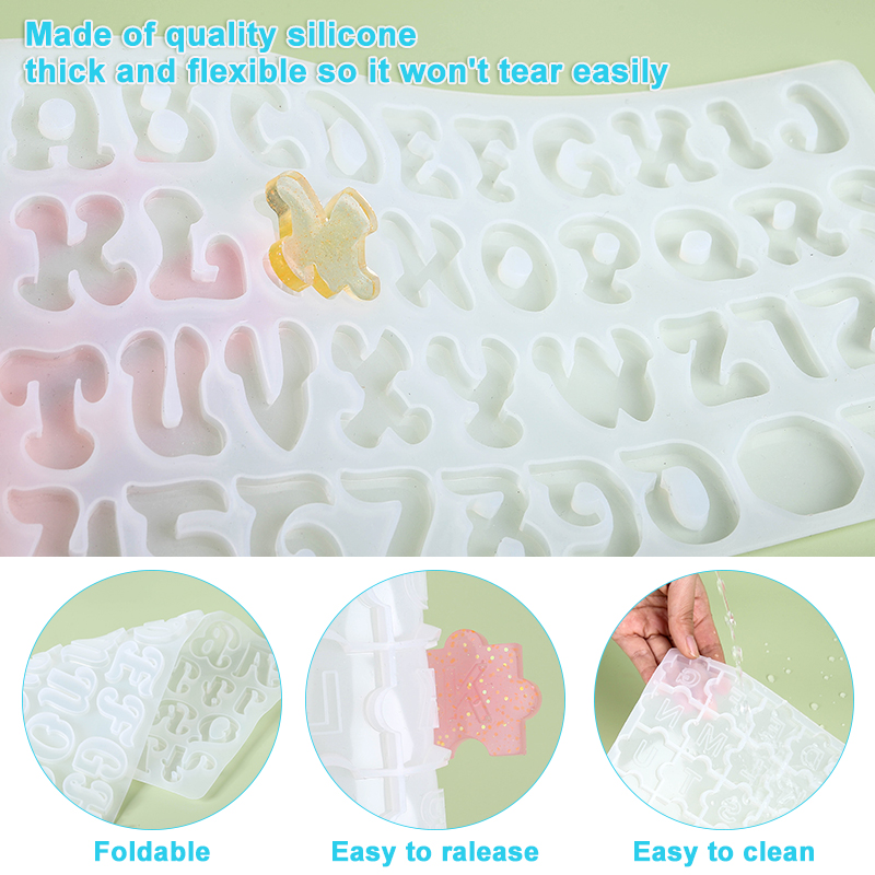 Alphabet Keychain Molds Alphab - Resin Art Kit For Beginners recension och pris