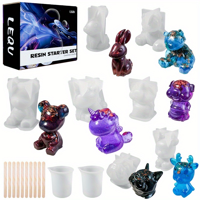 19pcs Resin-Made Mold Set, Sui - Resin Art Kit With Molds recension och pris