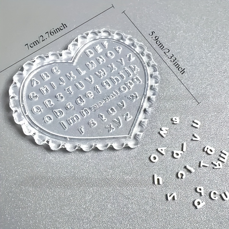 1pc Self-Made Nail Art Letter  - Resin Art Template recension och pris