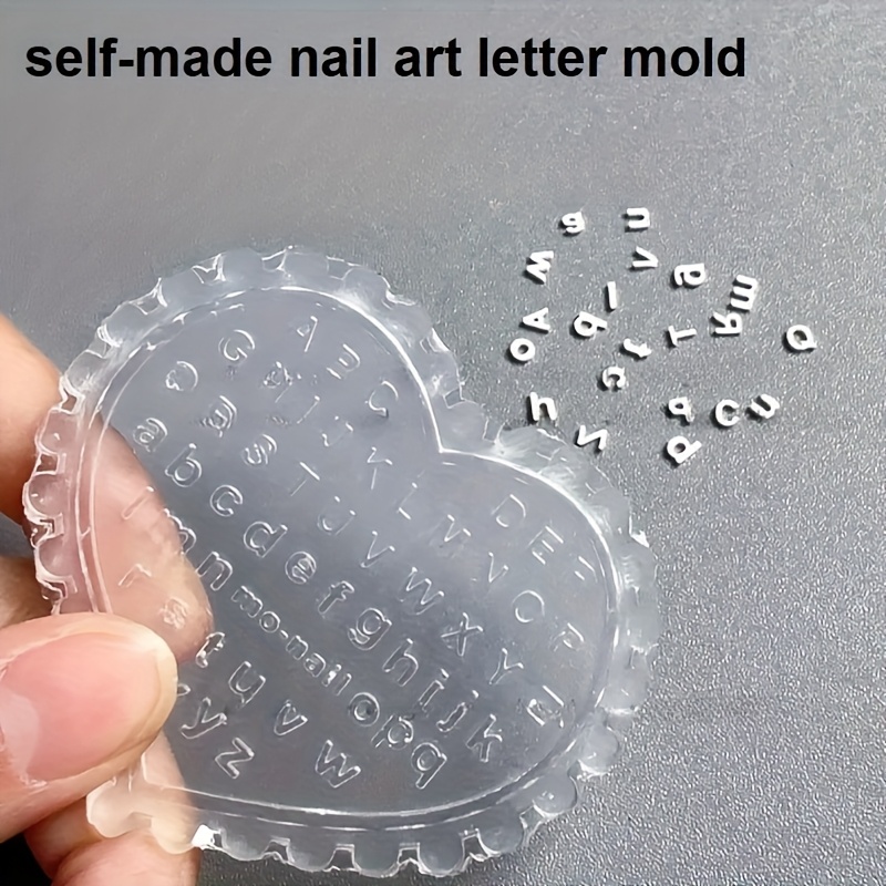 1pc Self-Made Nail Art Letter  - Resin Art Template recension och pris