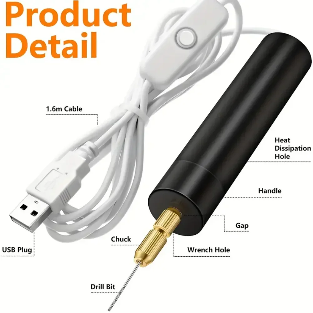Mini Electric Drill USB Powere - Resin Art Tool Kit recension och pris