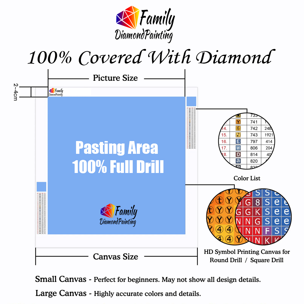 Diamond Painting Family Colorf - Resin Art Kits recension och pris