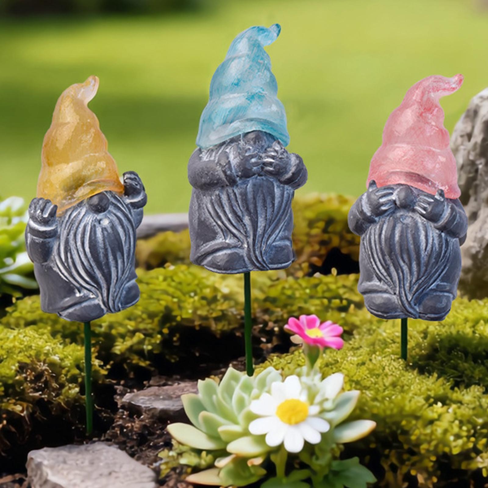 Decorative Garden Stakes 3-Pie - Resin Art Flowers recension och pris