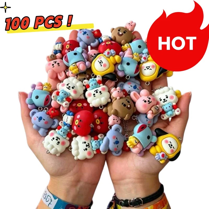 7pcs BT21 Resin Cartoon Charm  - Resin Art Supplies Near Me recension och pris