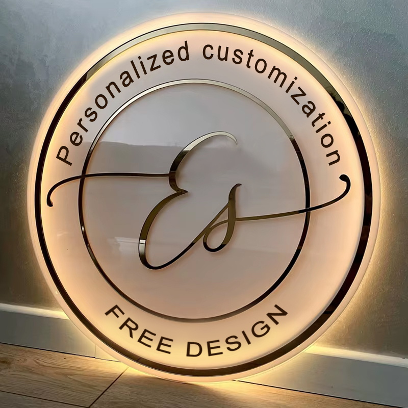 Custom Acrylic Business Logo N - Resin Art Logo recension och pris