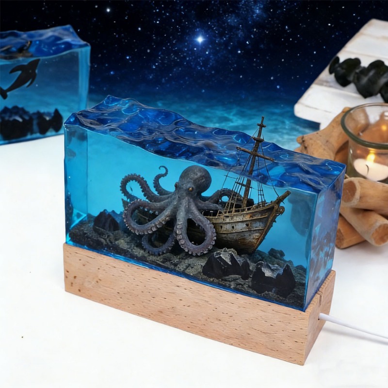 DIY Resin Craft Light Underwat - Resin Art Light recension och pris